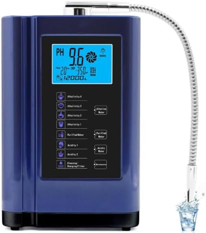 Alkaline & Acidic Water Ionizer Machine,Ph 3.5–10.5, 7 Modes Blue by Unknown