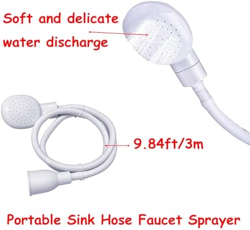 9.84ft/3m Sink Spray Rubber Hose,Sink Hose Attachment for Faucet - Image 2