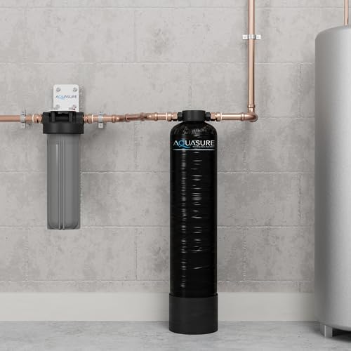 Aquasure Serene Lite Whole House Salt-Free Water Conditioning Descaler System with Triple Purpose Pre-Treatment Filter (800,000 Gallons Salt-Free System) - Image 2