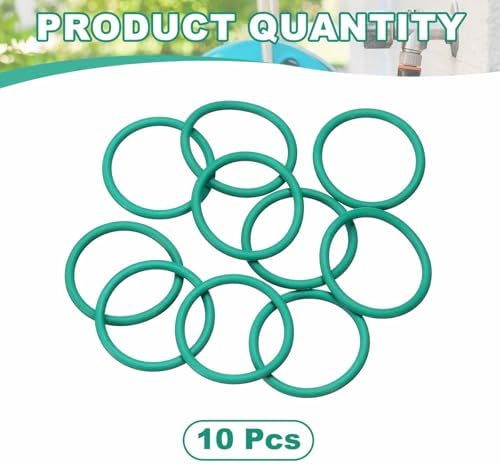 HARFINGTON 10 Pcs Fluorine Rubber O-Rings 28mm OD 23.2mm ID 2.4mm Width Round Sealing O Ring Seal Gasket for Industrial Engines Plumbing Faucet Hose Automotive - Image 3