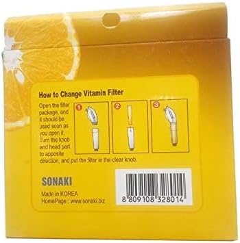 Sonaki Vitamin C Shower Refill Filter Cartridge - FITS Sonaki Showerheads, 50V, 100V, and 300 Inline Models - (5 Pack) - Remove up to 99.9% of Chlorine and Chloramines - Image 6
