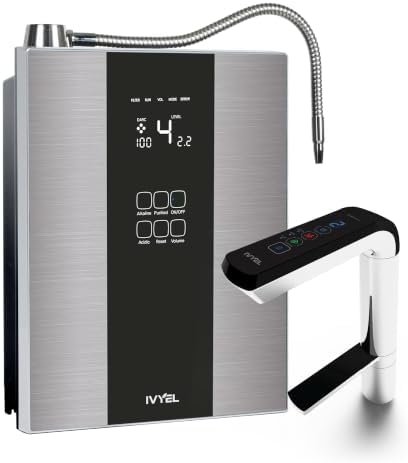 PL-MAX Under Sink Water Ionizer – Korean-Made Smart Touch Faucet System with 7 Solid Platinum-Titanium Plates, DARC Self-Cleaning & 5-Year Warranty by Ivyel