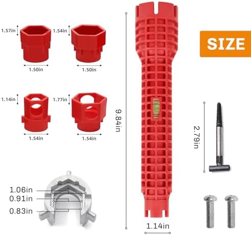 14-in-1 Faucet & Sink Wrench, Multi-Functional Tap Spanner Tool - Image 2