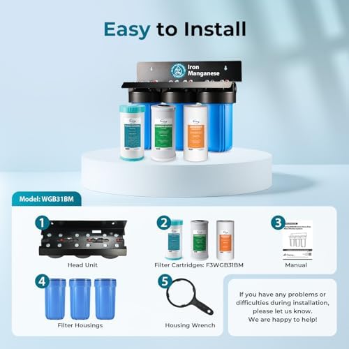 iSpring WGB31BM Iron, Manganese Whole House Water Filter System - Image 6