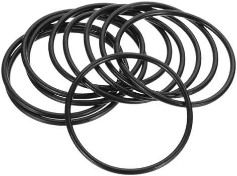PATIKIL Silicone Sealing Rings 65x58.8x3.1mm Black 10Pcs by PATIKIL