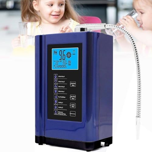 Alkaline Water Ionizer, Up to -500mV ORP,PH 3.5-10.5 Water Purifier Machine Blue by Unknown