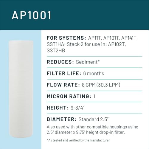 3M Aqua-Pure AP100 Series Whole House Water Filter Drop-in Cartridge AP1001 - Image 2