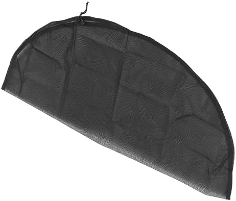 Jeanoko Rain Drum Net Cover Practical Drawstring Water Collection Buckets Protector for Yard Garden, Polyester Mesh Cover, 37.4 Inches Diameter - Image 2