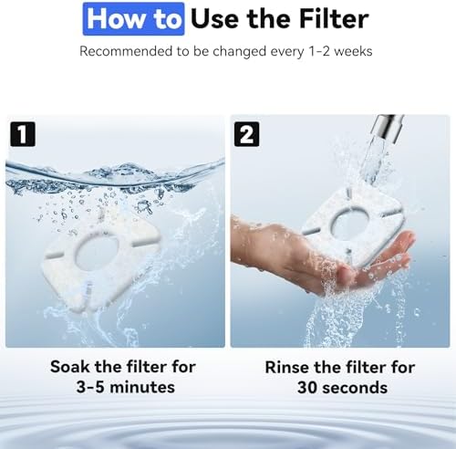 40 Packs Cat Water Fountain Filter Compatible with Veken Cat Water Fountain - Image 4
