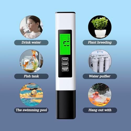 4-in-1 TDS/EC/Temp(°C/°F) Meter | 0-9990ppm Digital Water Tester | Accurate for RO/DI, Aquariums, Drinking Water | Instant Read - Image 5