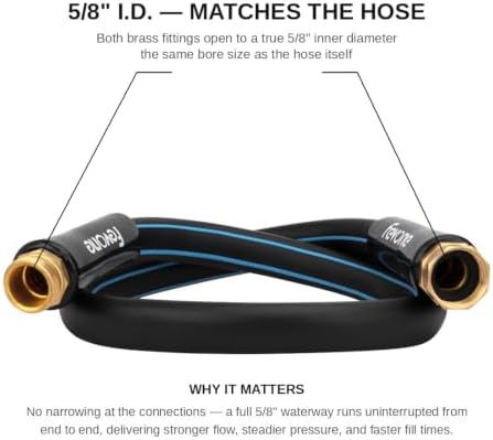 FEVONE 3 ft Lead-in Garden Hose, Leader Hose for Hose Reel - Image 2