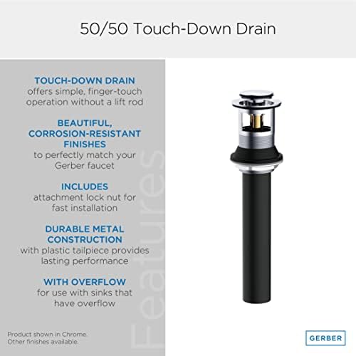 Gerber Plumbing Touch-Down Drain Assembly - Image 2