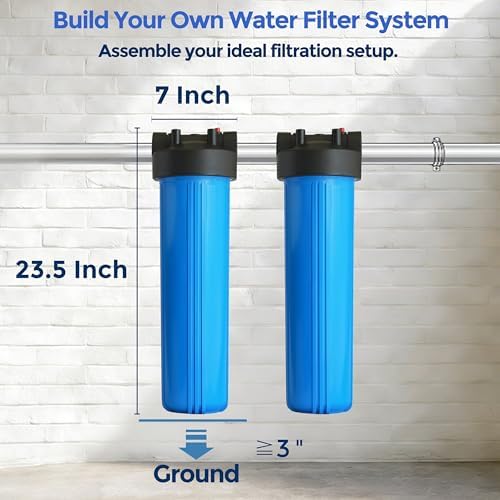 WH-20HD 20"x4.5" Whole House Water Filter Housing - Image 4