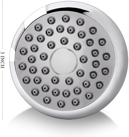 AISOSO Fixed Shower Head High Pressure 2PCS 3 Inch Showerhead Chrome - Image 5