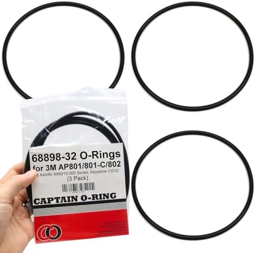 Captain O-Ring - 68898-32 Replacement O-Rings for 3M AP801, AP801-C, AP802, KemFlo 5000 & 10,000 Series Water Filters (3 Pack) by CaptainO-Ring
