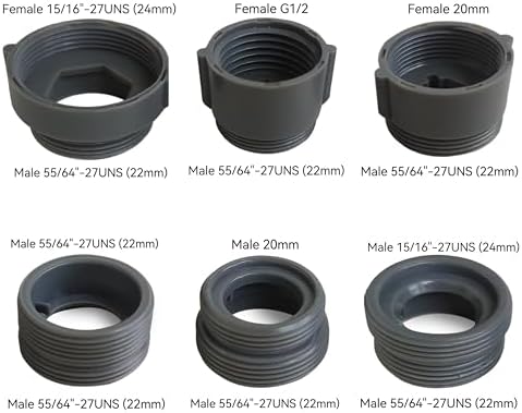 Rotating Faucet Aerator Extender,Nozzle Faucet Adapters, Universal Splash Filter Kitchen Tap Extension, Kitchen Sink Tap Head (Matte Black) - Image 2