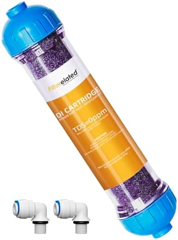 Filterelated DI Resin Cartridge, Color Changing for 0 TDS RO by Filterelated