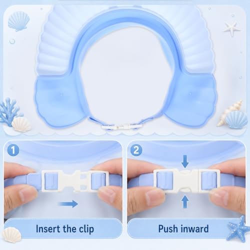Baby Bath Visor Baby Shower Cap Shield Soft Adjustable Hair Wash Hat - Image 4