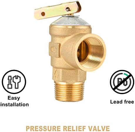 3/4 in IPS Tankless Water Heater Service Valve Kit with Relief Valve - Image 5