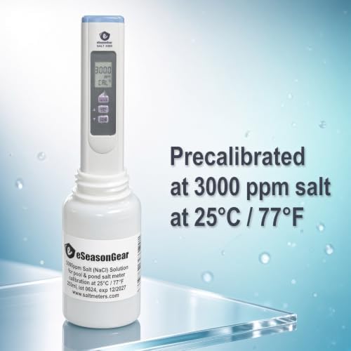 SALT-3050 Waterproof IP65 Meter, Digital Salinity PPM Temperature Tester for Salt Water Pool and Koi Fish Pond - Image 4