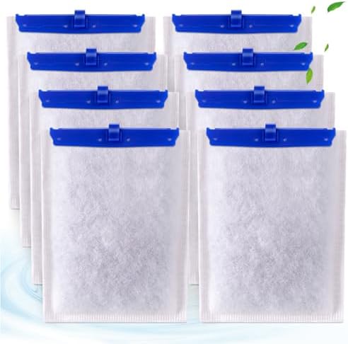 xbbwmrs 8-Pack Large Replacement Filter Cartridges Compatible with Tetra Whisper Bio-Bag Filters Large Aquarium Filter Cartridges for Whisper 20i/40i IQ20/30/45/60 PF20/30/40/60 Power Filters by xbbwmrs