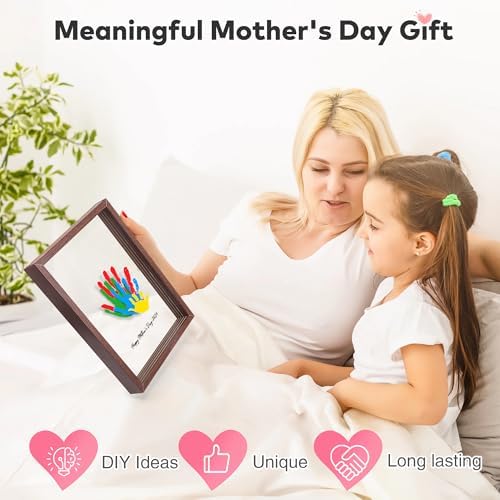 Family Handprint Kit for 4, Hand Print Keepsake Frame DIY Craft Gift - Image 3