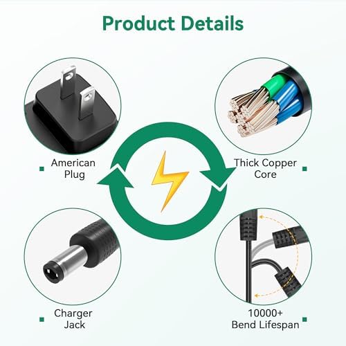 5V 3A AC/DC Adapter Charger Compatible with ScaleBlaster SB-75 Electronic Descaler Water Conditioner Power Supply Cord Mains PSU - Image 3