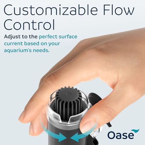 OASE CrystalSkim 350 Surface Skimmer for Freshwater and Marine Aquariums – Compact Internal Filter for Film Oil and Debris Removal, Quiet, Adjustable Flow, Shrimp-Safe, for Tanks up to 92 Gal / 350 L - Image 3