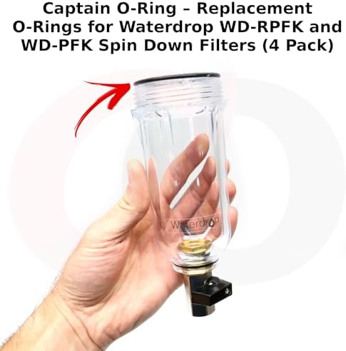 Captain O-Ring – Replacement O-Rings for Waterdrop Spin Down Filter WD-RPFK WD-PFK (4 Pack) - Image 3
