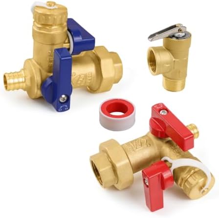 1 Set Niikappu Tankless Water Heater Service Valve Kit-FIPxPEX(Tool053-1) by Unknown