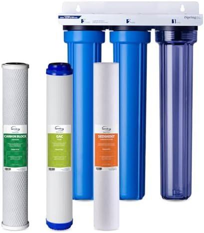 iSpring Whole House Water Filter System w/First-Stage Clear Housing by iSpring