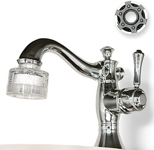 QPD Water Faucet Filter System Kit and Replacement Filter- 7 Adapters + 3 New Aerator and Pull Out Faucet Adapters - Includes G1/2 for Ideal Fit, Easy Installation - Remove Chlorine (Activated Carbon) by Quick+Parts+Delivery