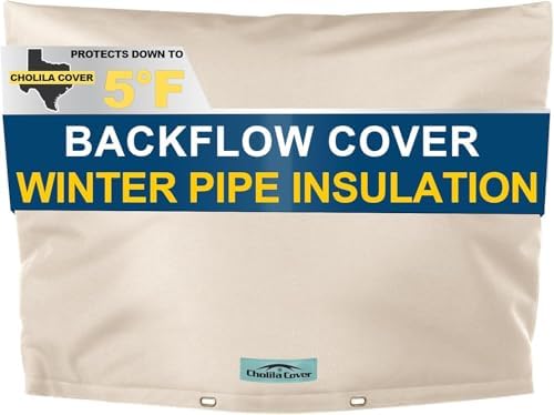 30"x24" Insulated Backflow Cover, Khaki, 7-Layer by CholilaCover