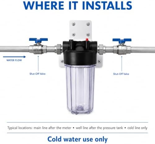 CFS Big Blue Filter Housing Kit, 10 x 4.5 in, 1 in NPT, Carbon Block - Image 3