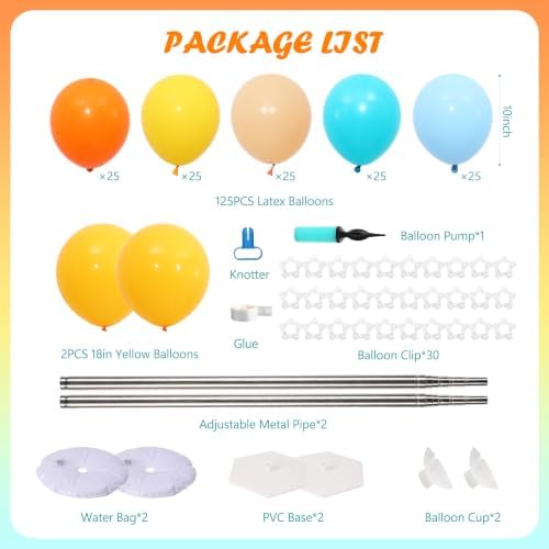 Here Comes the Son Balloon Column Stand Kit Set of 2 for Floor - Image 3