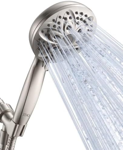 JDO 6-Setting High Pressure Detachable Handheld Shower Head Set by JDO