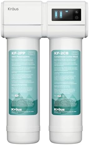 KRAUS Purita 2-Stage Under Sink Water Filtration System with Digital Display Monitor, FS-1001 by Unknown