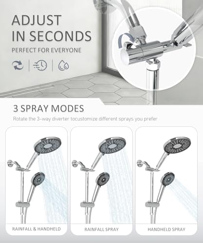 Filtered Shower Head with Handheld High Pressure Shower Head with Filters - Image 2