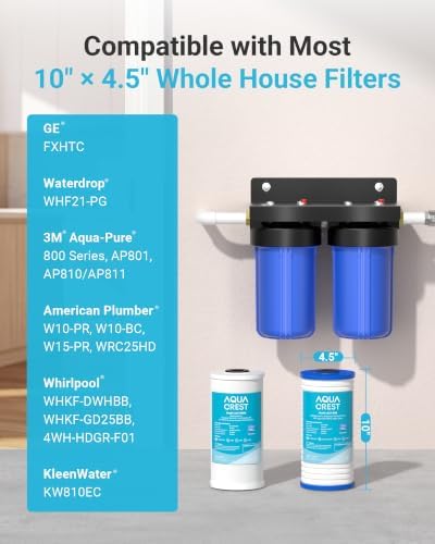 AQUA CREST WF10PG Whole House Water Filter for WHF21-PG, GE® FXHTC, GXWH40L - Image 3