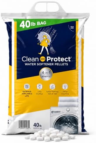 (1 Pack) Clean & Protect Water Softener Salt Pellets. 40 lb Bags by Unknown