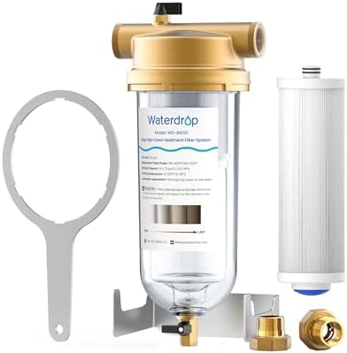 Waterdrop BG101 Spin Down Sediment Filter, 100+5 Micron PP Pleated Filter by Waterdrop
