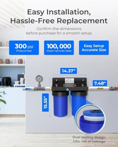 Waterdrop WHF21-PG 2-Stage Whole House Water Filter System, NSF/ANSI 372 - Image 3