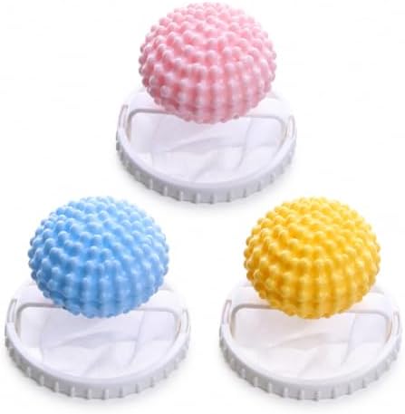 3 Pack Washing Machine Lint Catcher Laundry Balls, Floating Hair Filter Trap for Capturing Lint, Pet Hair & Debris, Anti-Tangle Clothes Cleaning Ball by Unknown