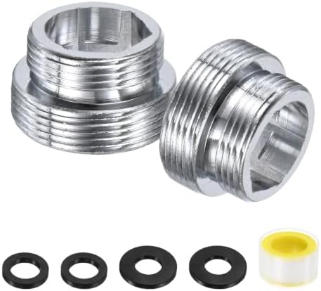 M METERXITY 2-Pack Faucet Adapter, M18 Male to M22 Male, for Kitchen by MMETERXITY