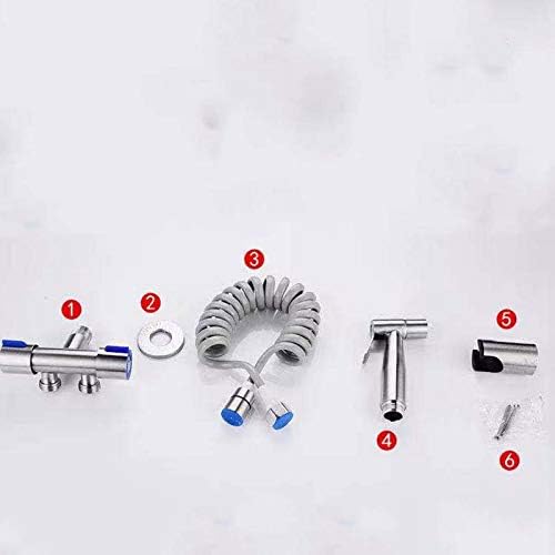 JSEIAJB Handheld Bidet Toilet Sprayer, Premium Stainless Steel Bathroom Bidet Sprayer Set, Baby Cloth Diaper Sprayer wit - Image 4