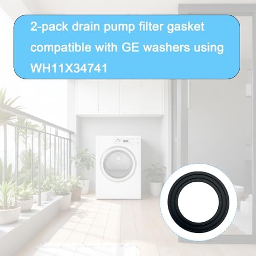 WH23X38617 WH11X34741 Washer Drain Pump Filter Gasket Compatible With GE - Image 3
