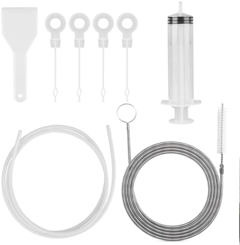 8 PCS Refrigerator Drain Cleaning Tool - Fridge Water Line Cleaner Kit by Unknown