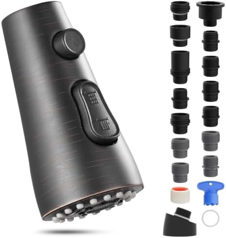 Hibbent cUPC Certified Stainless Steel Pull Down Spray Head Replacement by Hibbent
