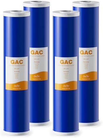 SimPure 5 Micron 20" x 4.5" GAC Granular Carbon Whole House Water Filter by SimPure_Water