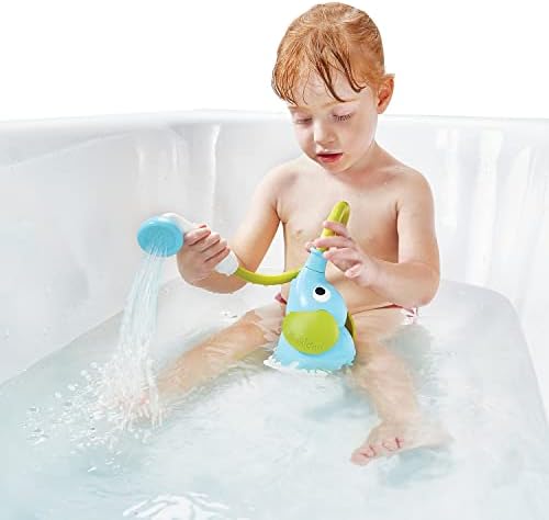 Yookidoo Baby Bath Shower Head - Elephant Water Pump and Trunk Spout Rinser - for Newborn Babies in Tub Or Sink - Image 5